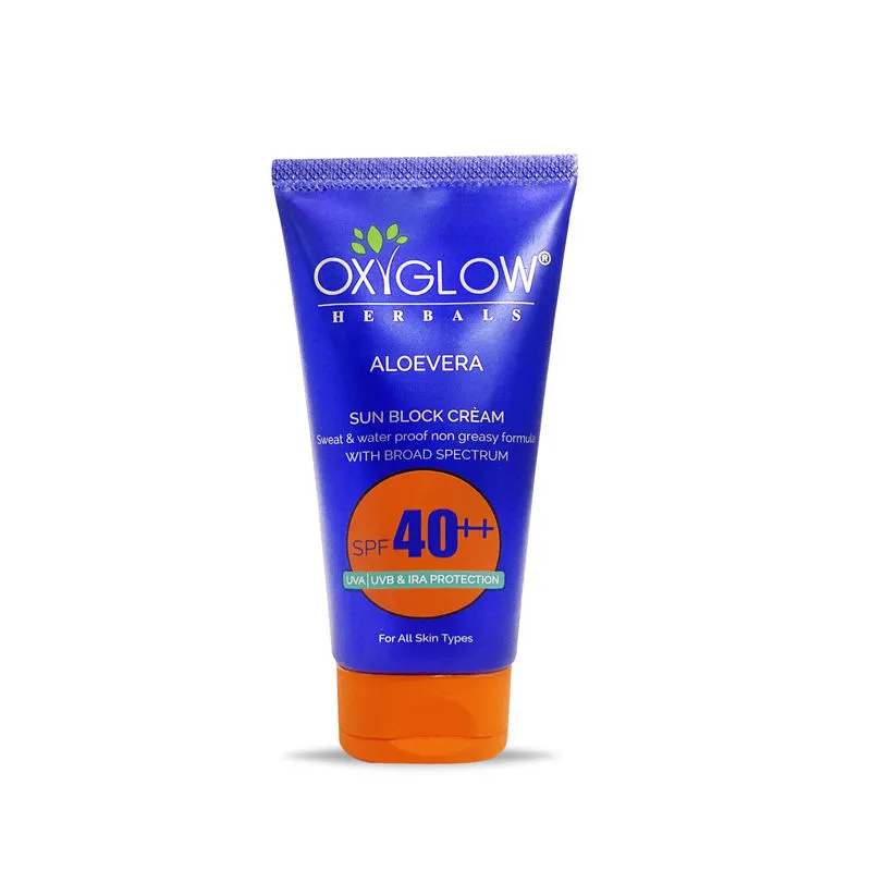 Oxyglow Herbals Aloe Vera Sun Block Cream Spf 40