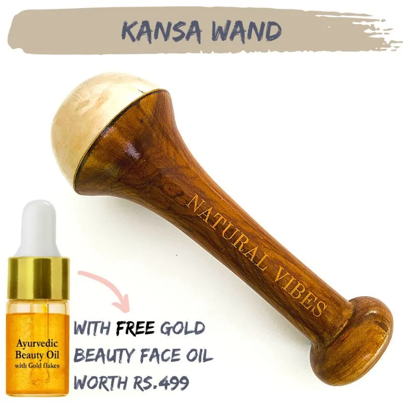 Natural Vibes Kansa Face Massage Wand