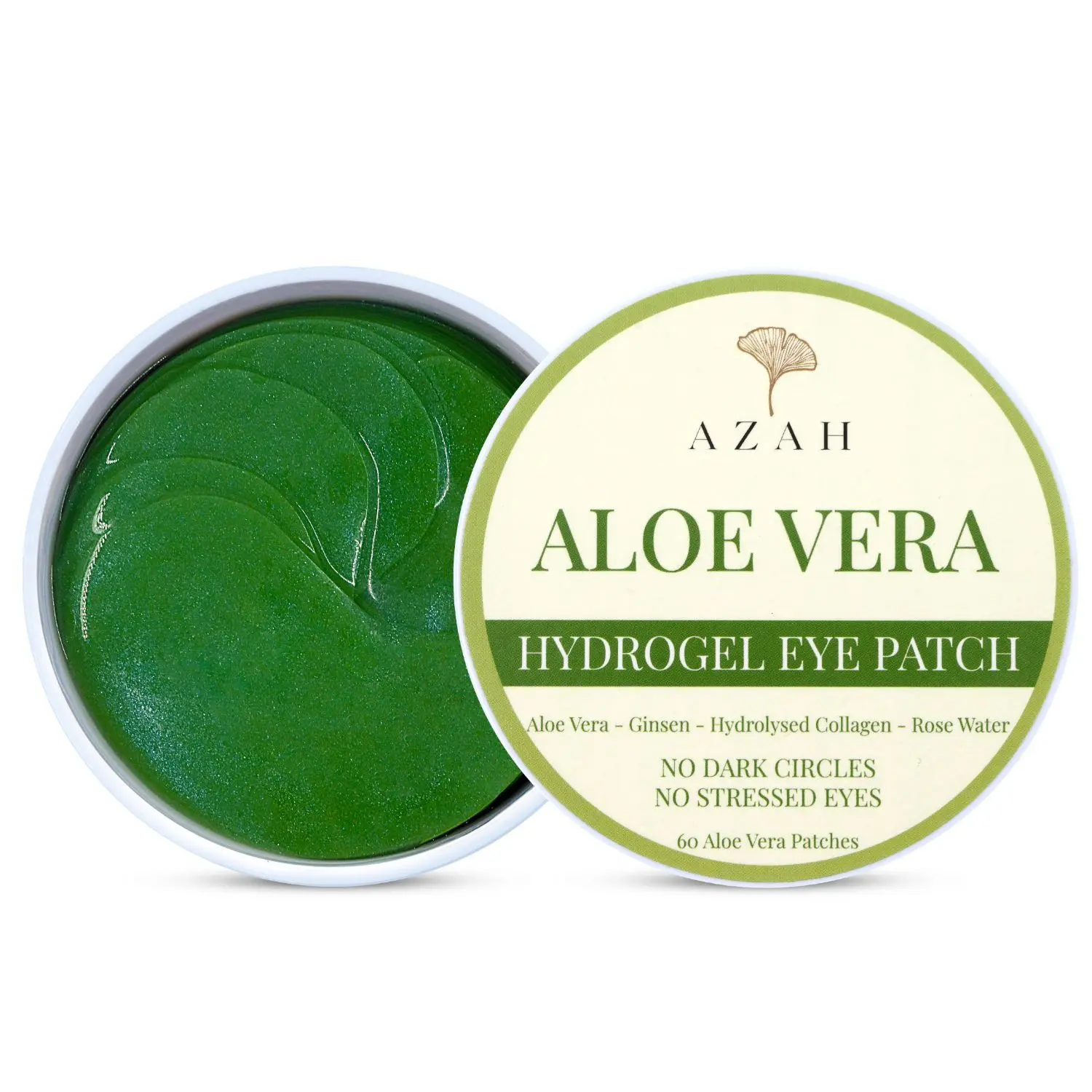 Azah Under Eye Patches for Dark Circles with Aloe Vera | Pack of 60 Eye Cooling Gel Pads