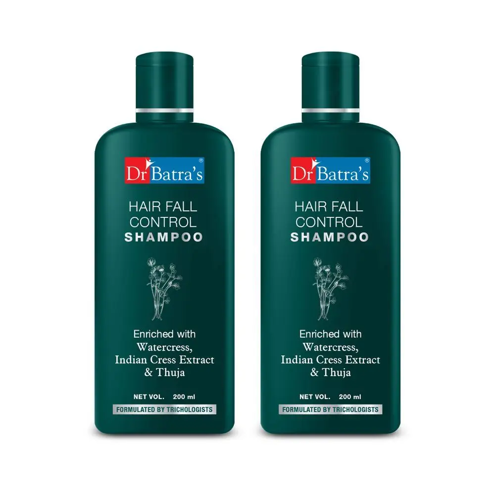 Dr Batra's HairFall Control Shampoo- 200ml  (Pack of 2 For Men And Women)  