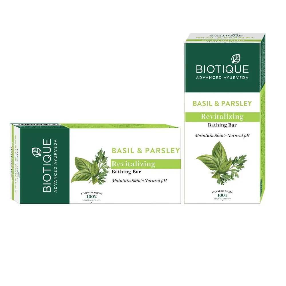 Biotique Basil & Parsley Revitalizing Bathing Bar (150 g)