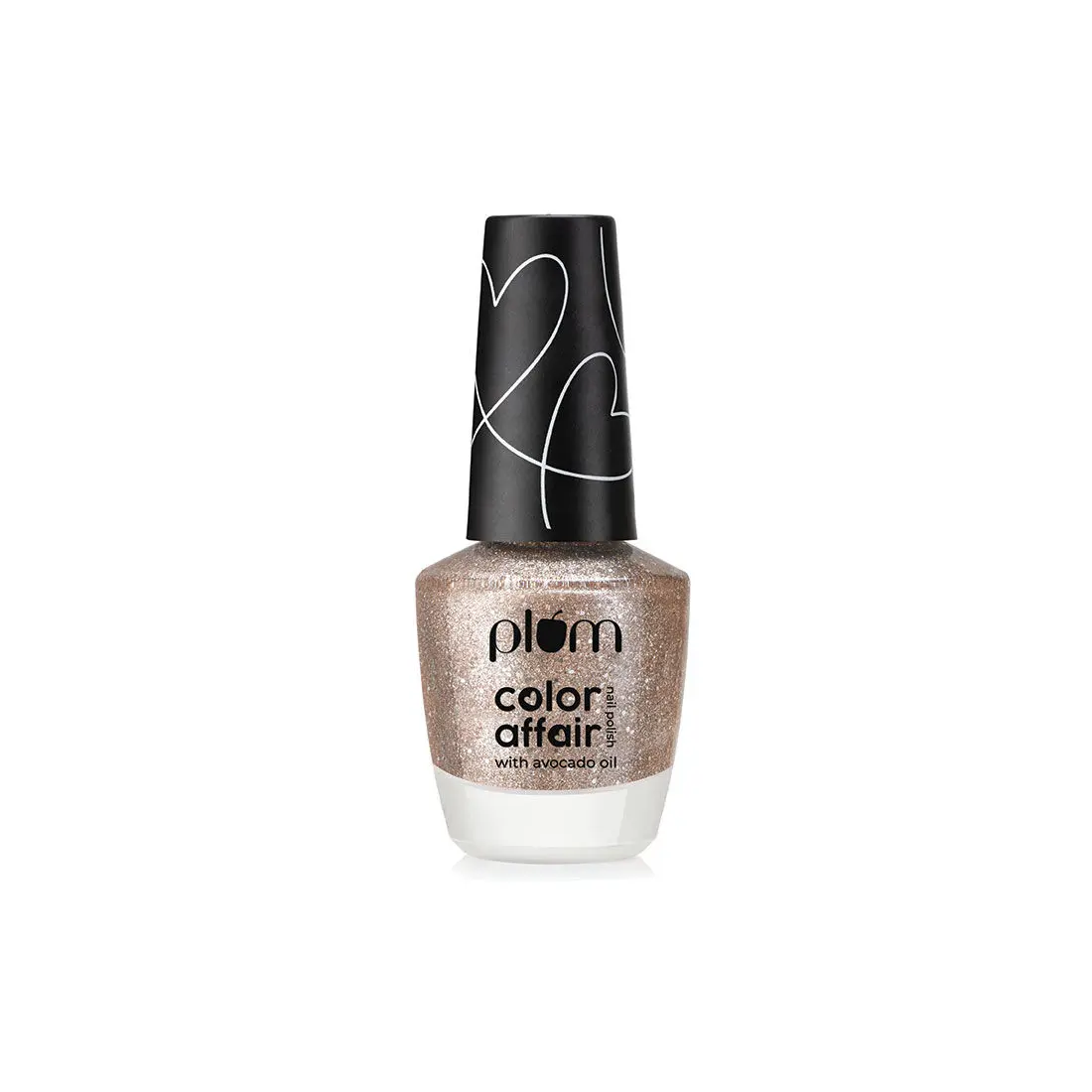 Plum Color Affair Nail Polish All That Glitters Collection | 3D Finish With Pearls & Glitters | 7-Free Formula | 100% Vegan & Cruelty Free | Golden Hour - 162