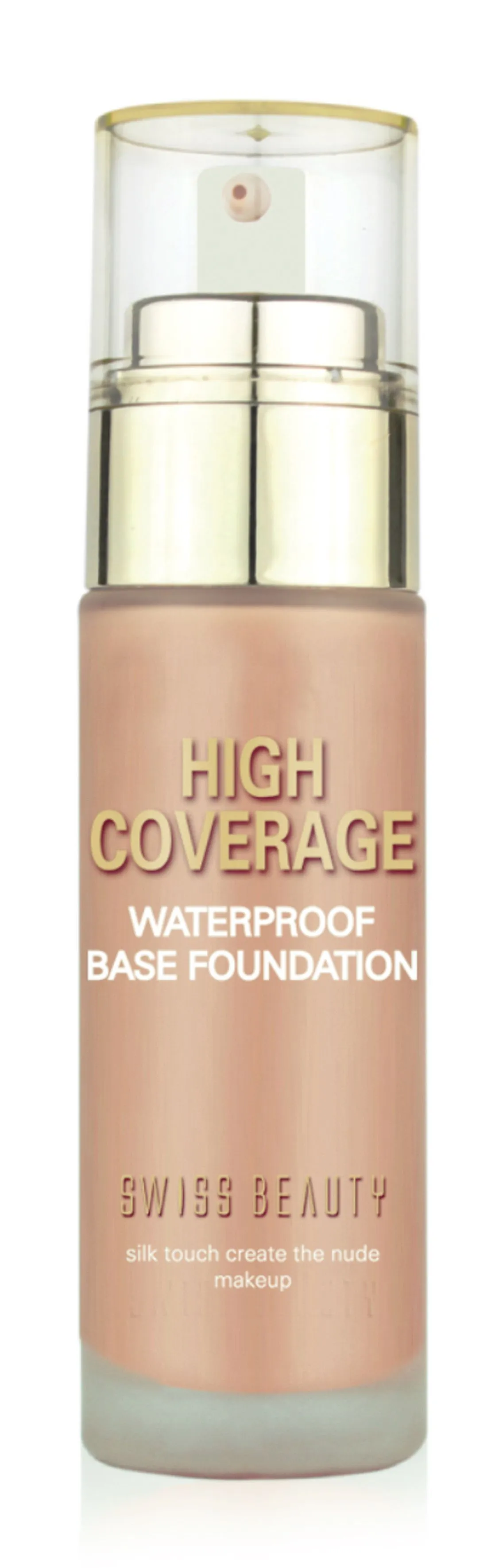 Swiss Beauty High Coverage Waterproof Base Foundation - 06 Medium Beige