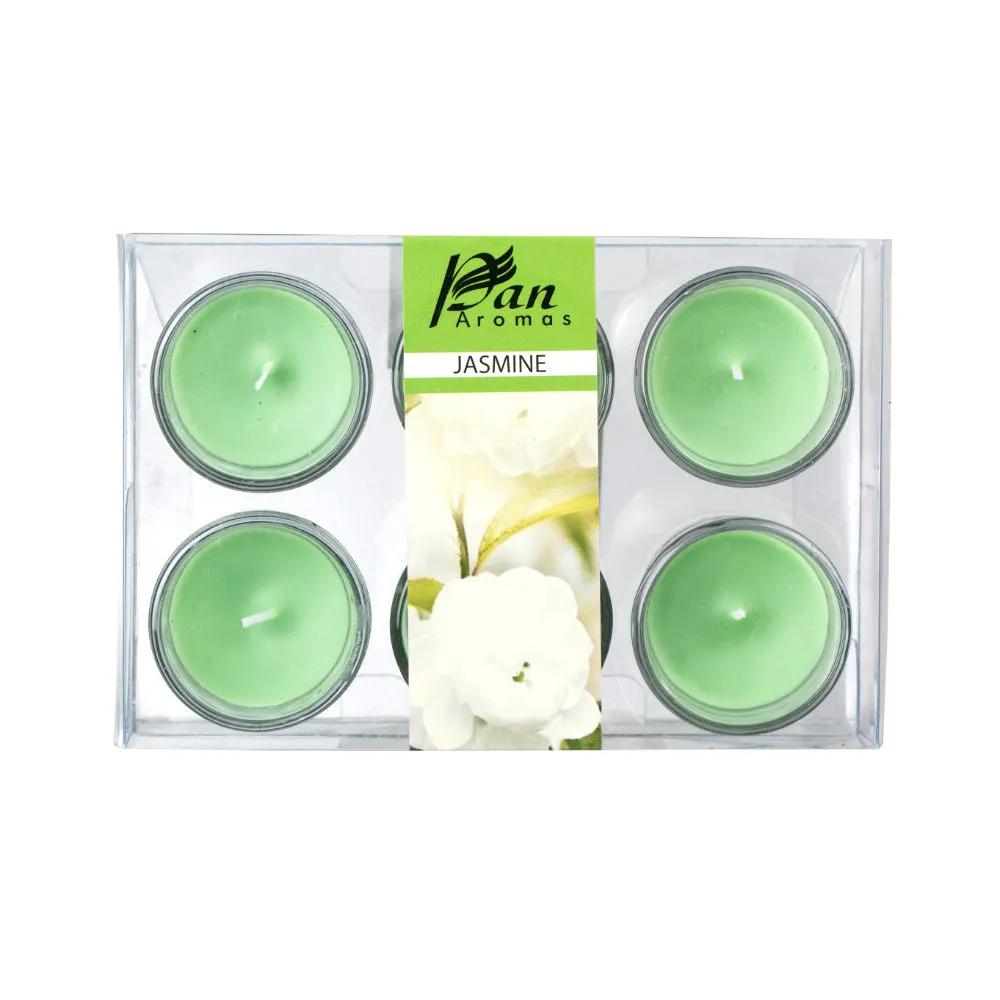 Pan Aromas Jasmine Votive Glass Candle