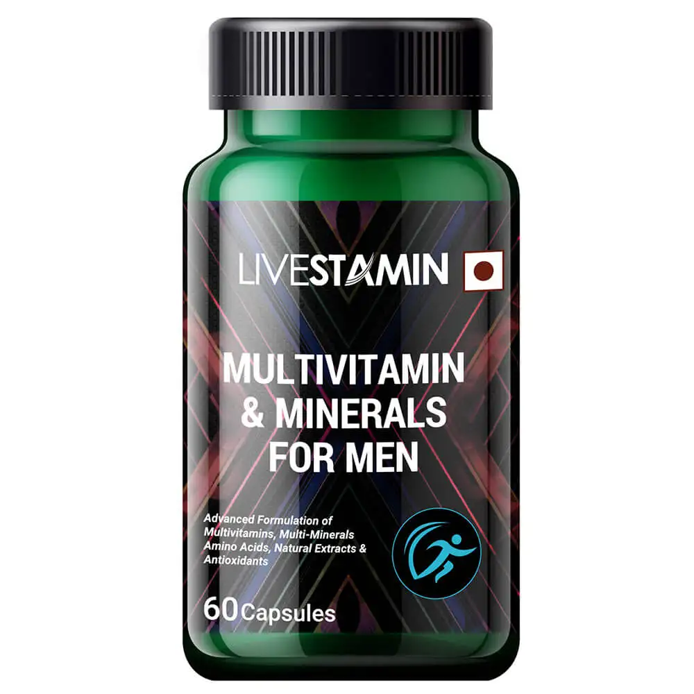 Livestamin Multivitamin and Minerals for Men,  60 capsules  Unflavoured