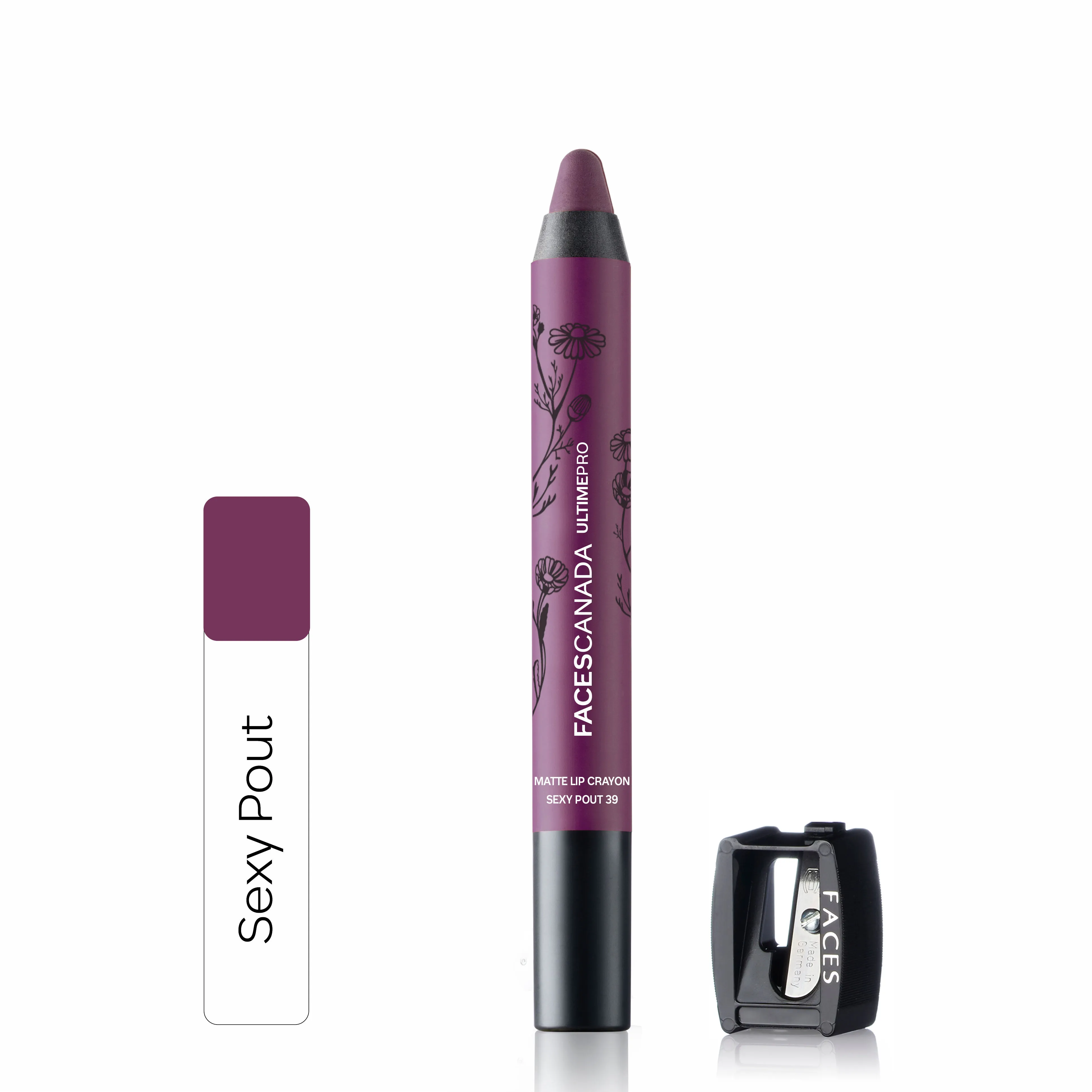 Faces Canada Ultime Pro Matte Lip Crayon With Free Sharpener - Sexy Pout 39