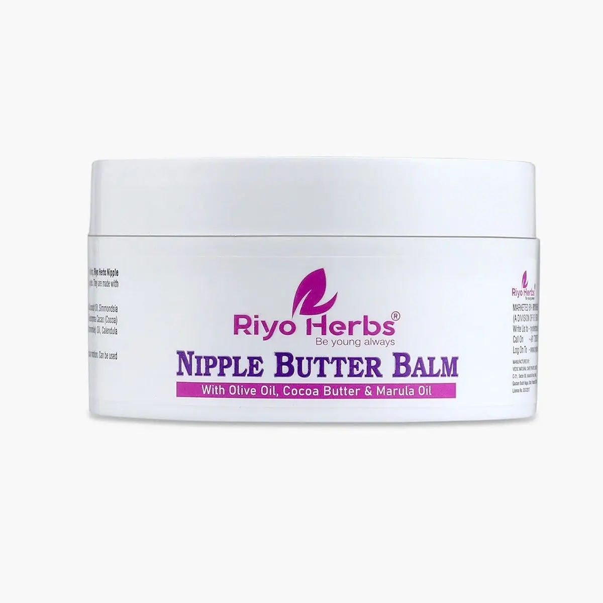 Riyo Herbs Nipple Butter Balm with Sunflower Oil for New Mothers Help Soothe Sore Nipples, 50gm