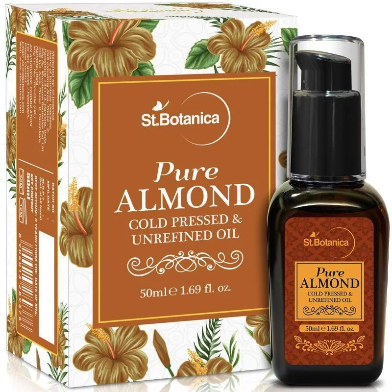 St.Botanica Pure Almond Cold Pressed & Unrefined Oil