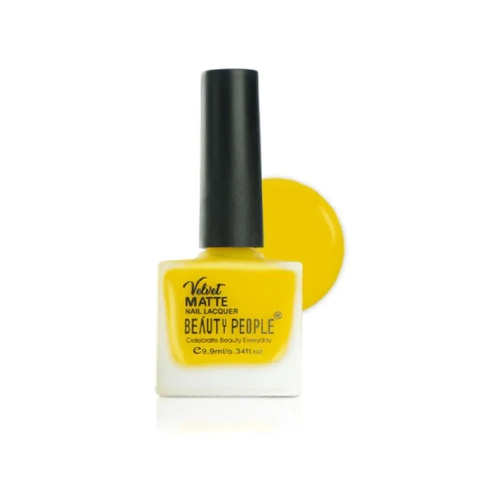 Beauty People Velvet Matte Nail Polish - Yellow 374