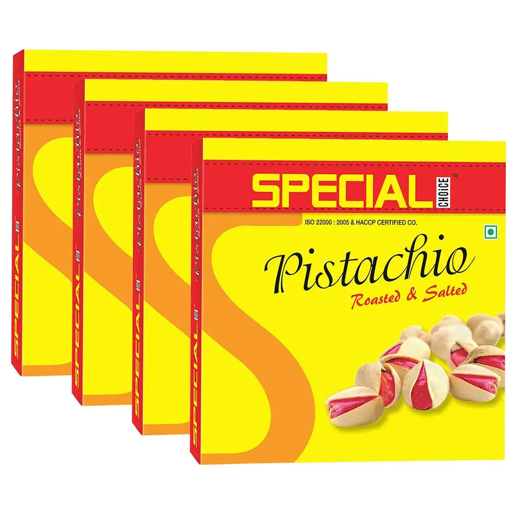 Special Choice Pistachio,  Roasted & Salted Iranian Vacuum Pack (Pack of 4)  250 g