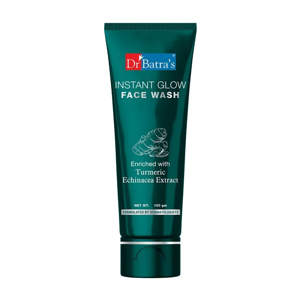 Dr Batra's Instant Glow Face Wash Enriched With Tumeric For Healthy & Glowing Skin - 100 gm