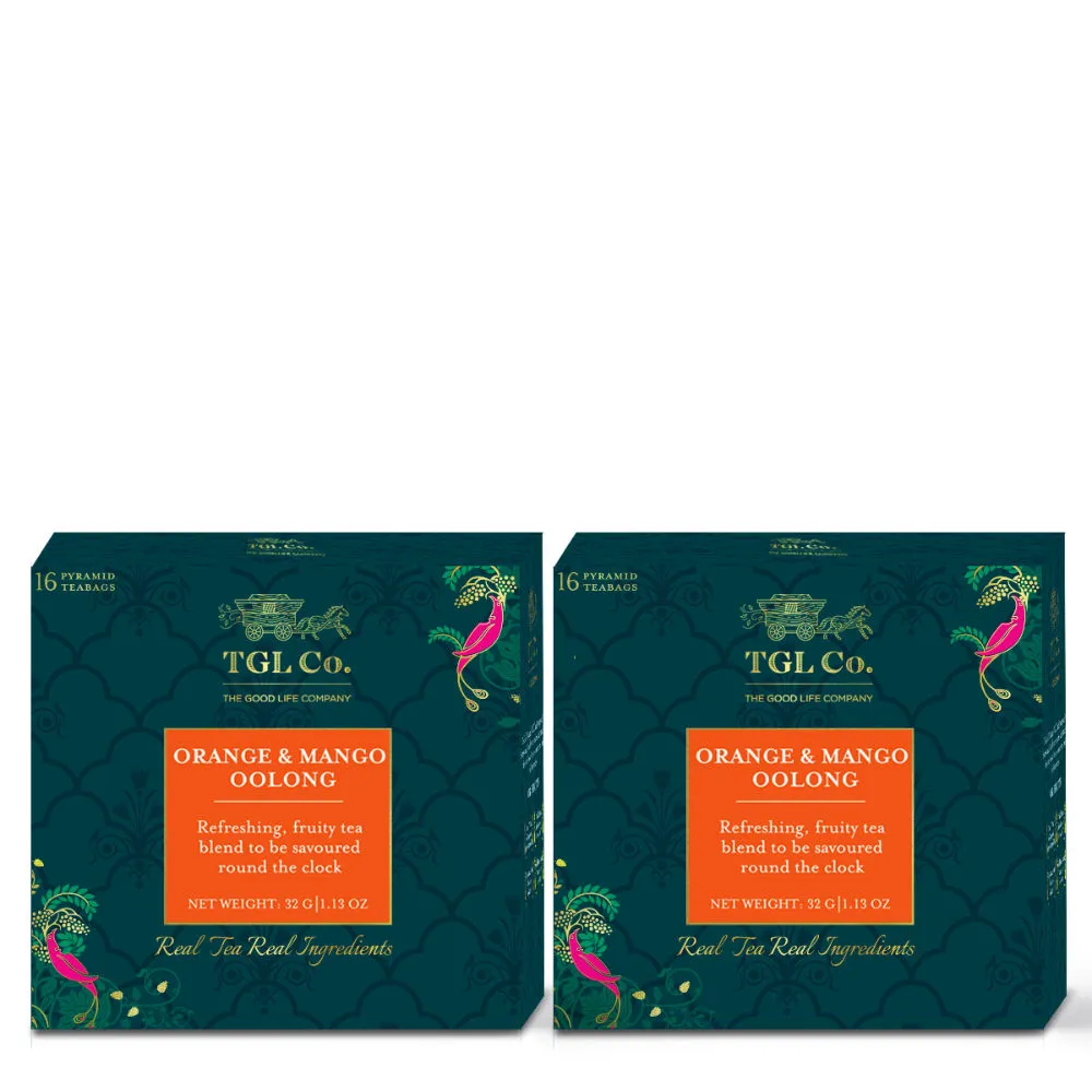 TGL Co. Orange & Mango Oolong Tea Bags - Pack Of 2