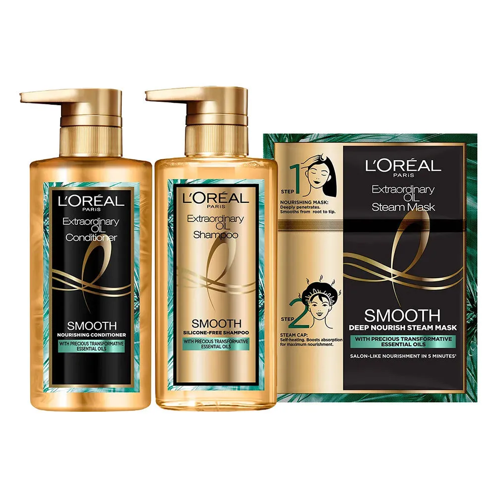 L'Oreal Paris Extraordinary Oil Smooth Regime Kit