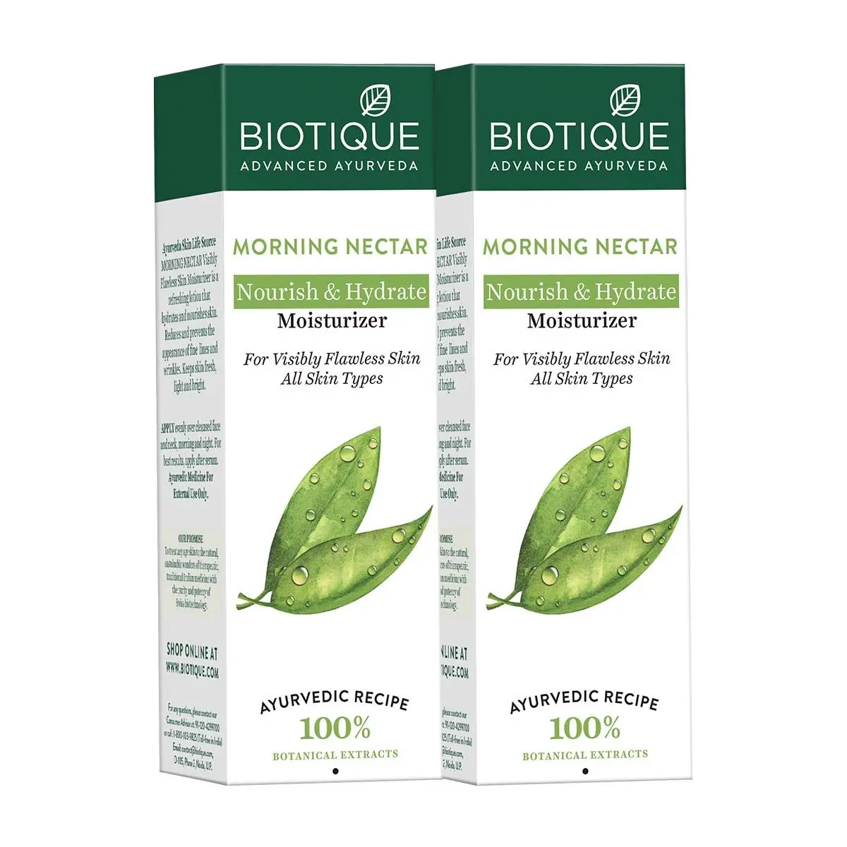 Biotique Morning Nectar Nourish & Hydrate Moisturizer (120 ml) Pack Of 2