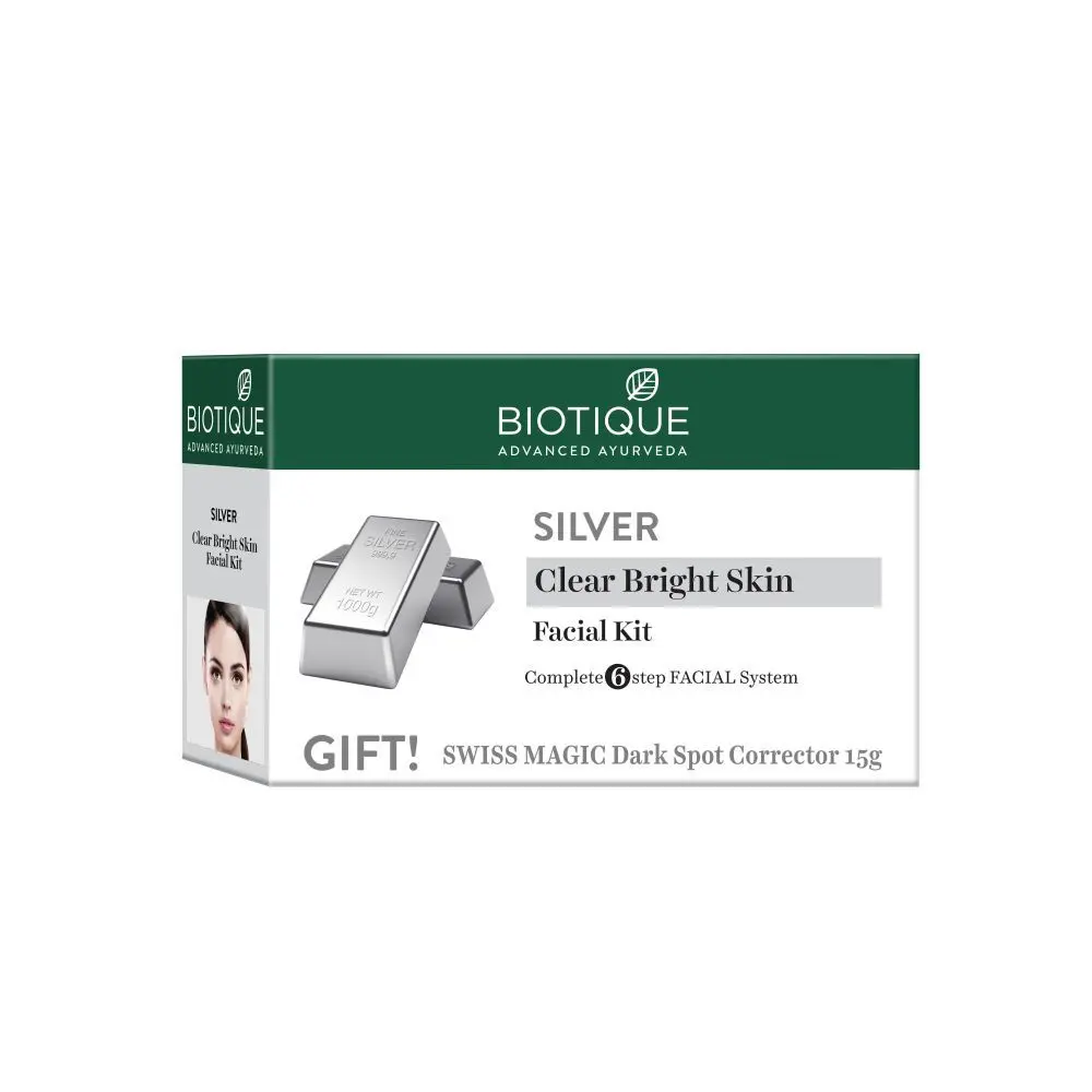 Biotique Silver Facial Kit 5X10G+15G(Silver Kit)