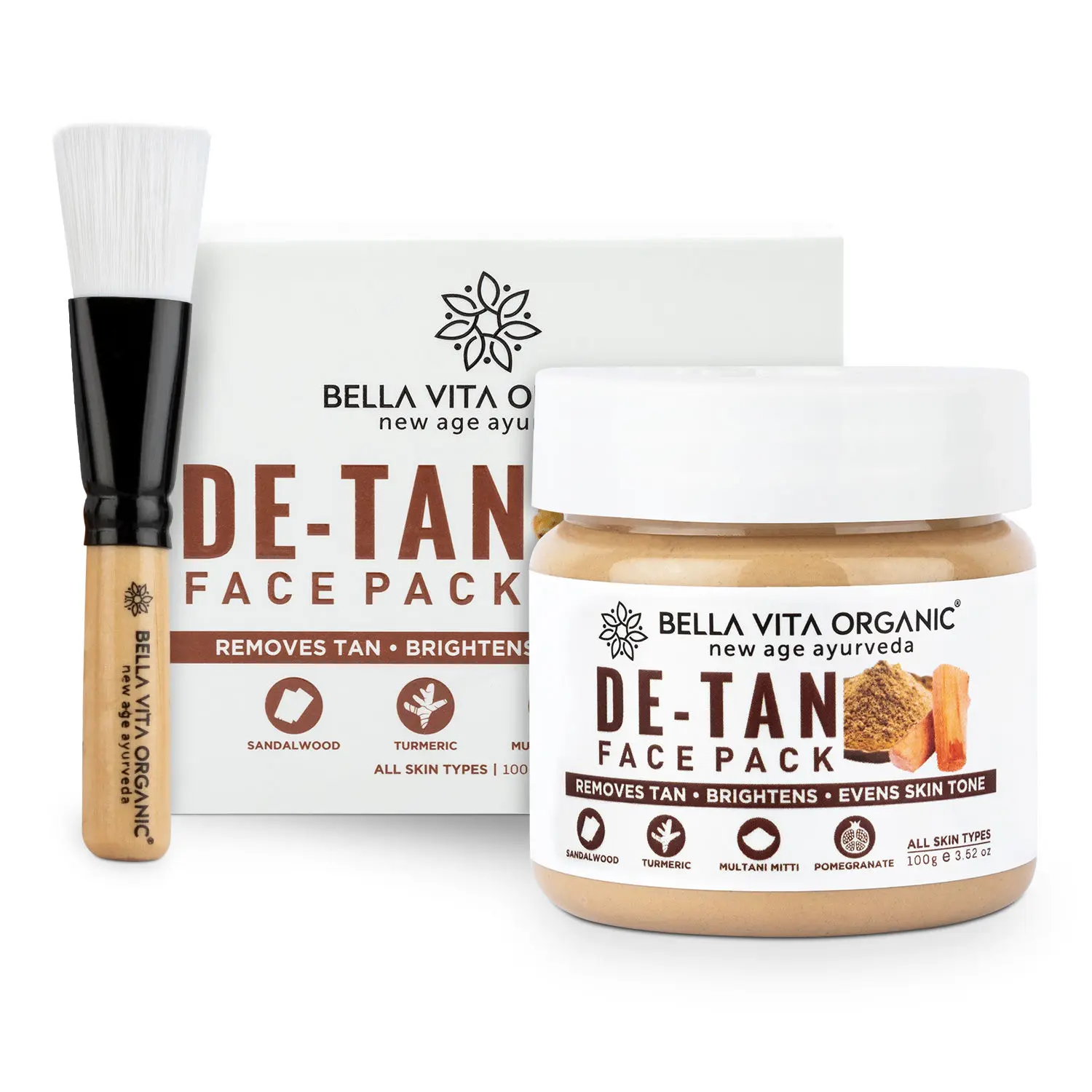 Bella Vita Organic De-Tan Face Pack(100gm)