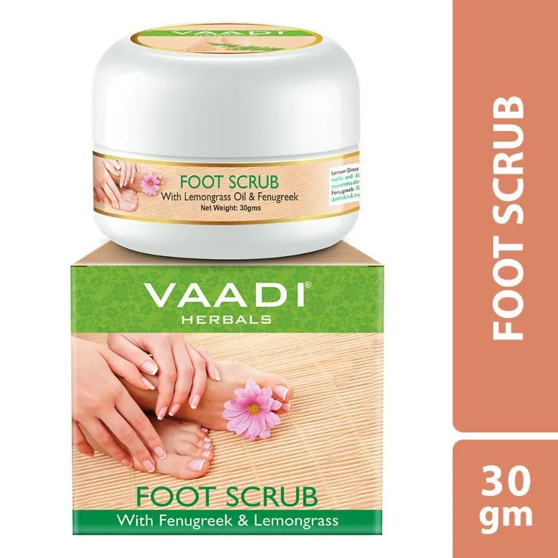 Vaadi Herbals Foot Scrub With Fenugreek & Lemongrass Oil