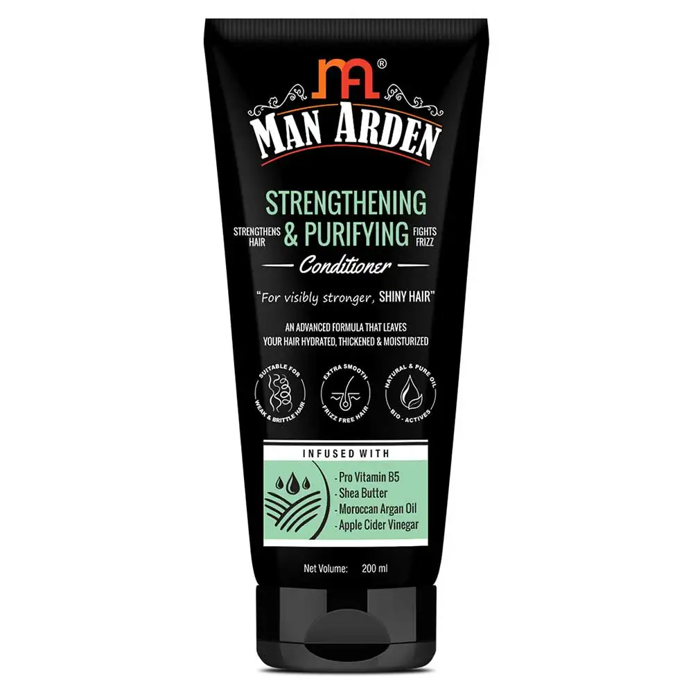 Man Arden Strengthening & Purifying Conditioner,  200 ml  for Weak & Brittle Hair