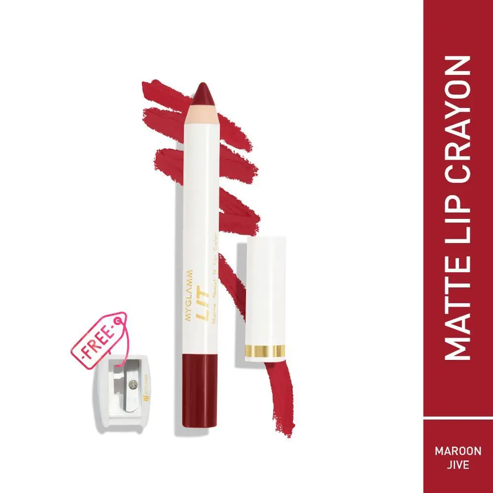 MyGlamm LIT Matte About It Lip Color-Maroon Jive-