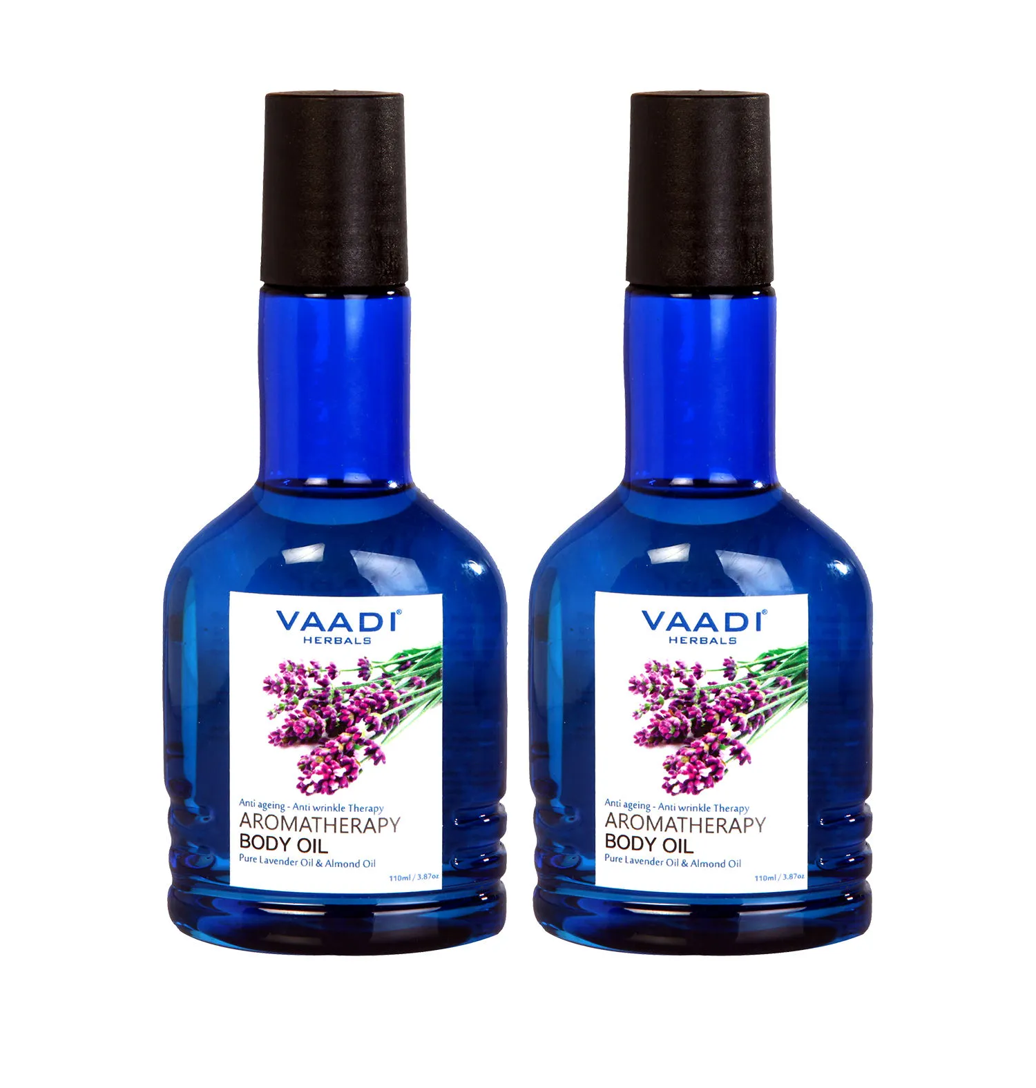 Vaadi Herbals Pack Of 2 Aromatherapy Body Oil With Lavender & Almond Oil