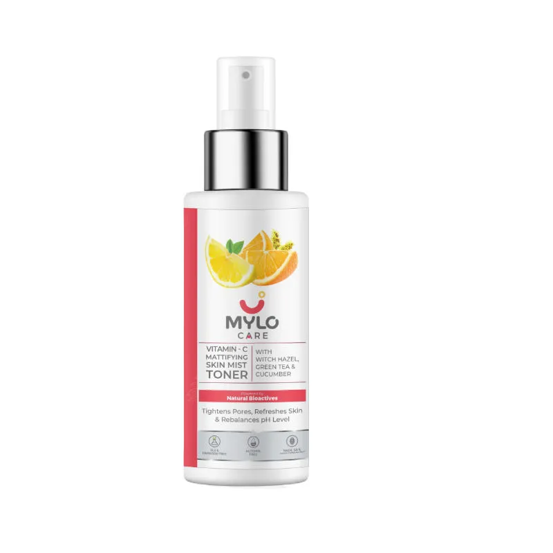 Mylo Care Vitamin C Mattifying Skin Mist Toner For Pore Tightening And Glowing Skin