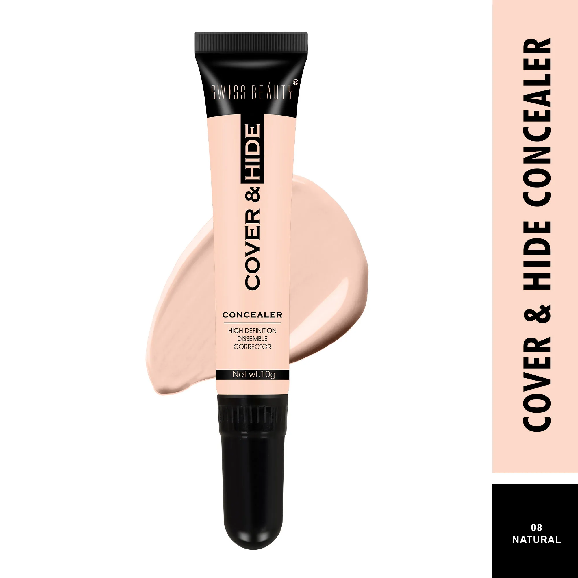 Swiss Beauty Cover & Hide Concealer - 08 Natural