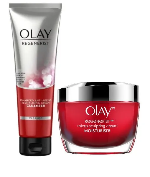 Olay Regenerist Daily Skincare Regimen (Cleanser + Moisturizer)