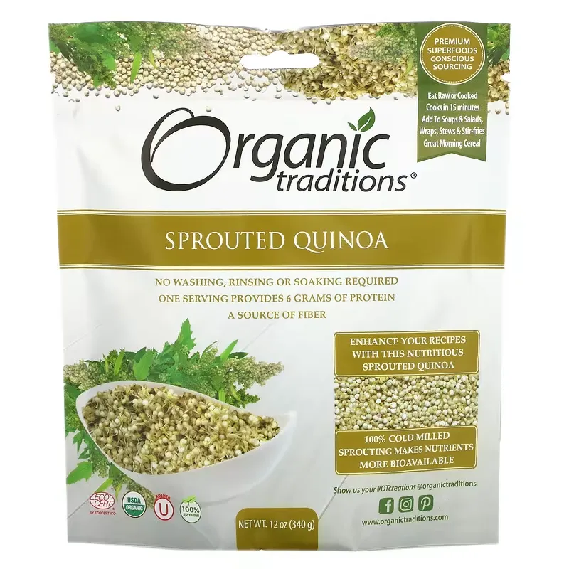 Sprouted Quinoa, 12 oz (340 g)