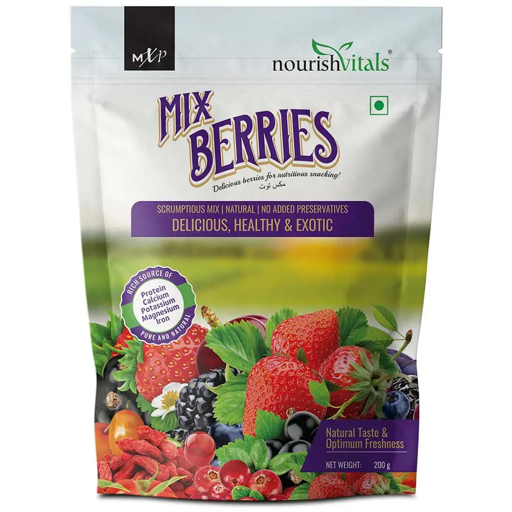 NourishVitals Mix Berries,  Unflavoured  200 g