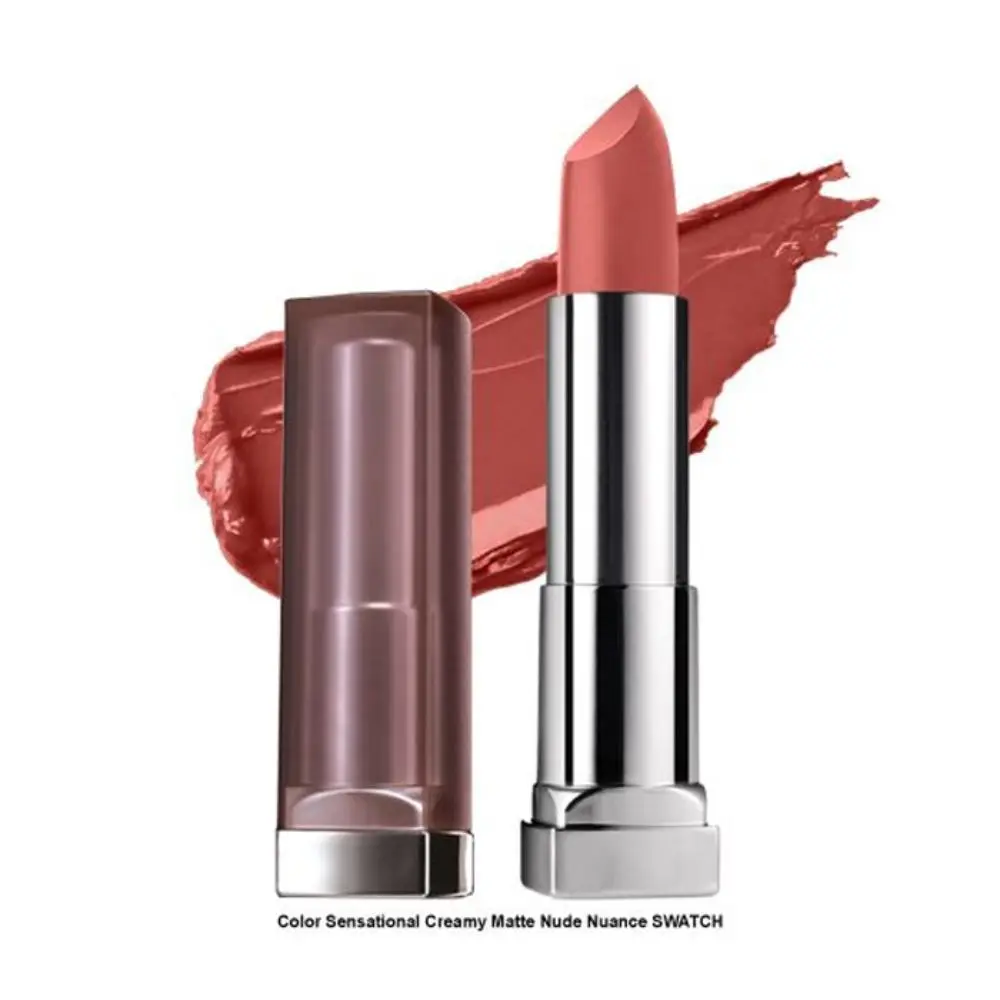 Maybelline New York Color Sensational Creamy Matte Lipstick, 657 Nude Nuance, 3.9g