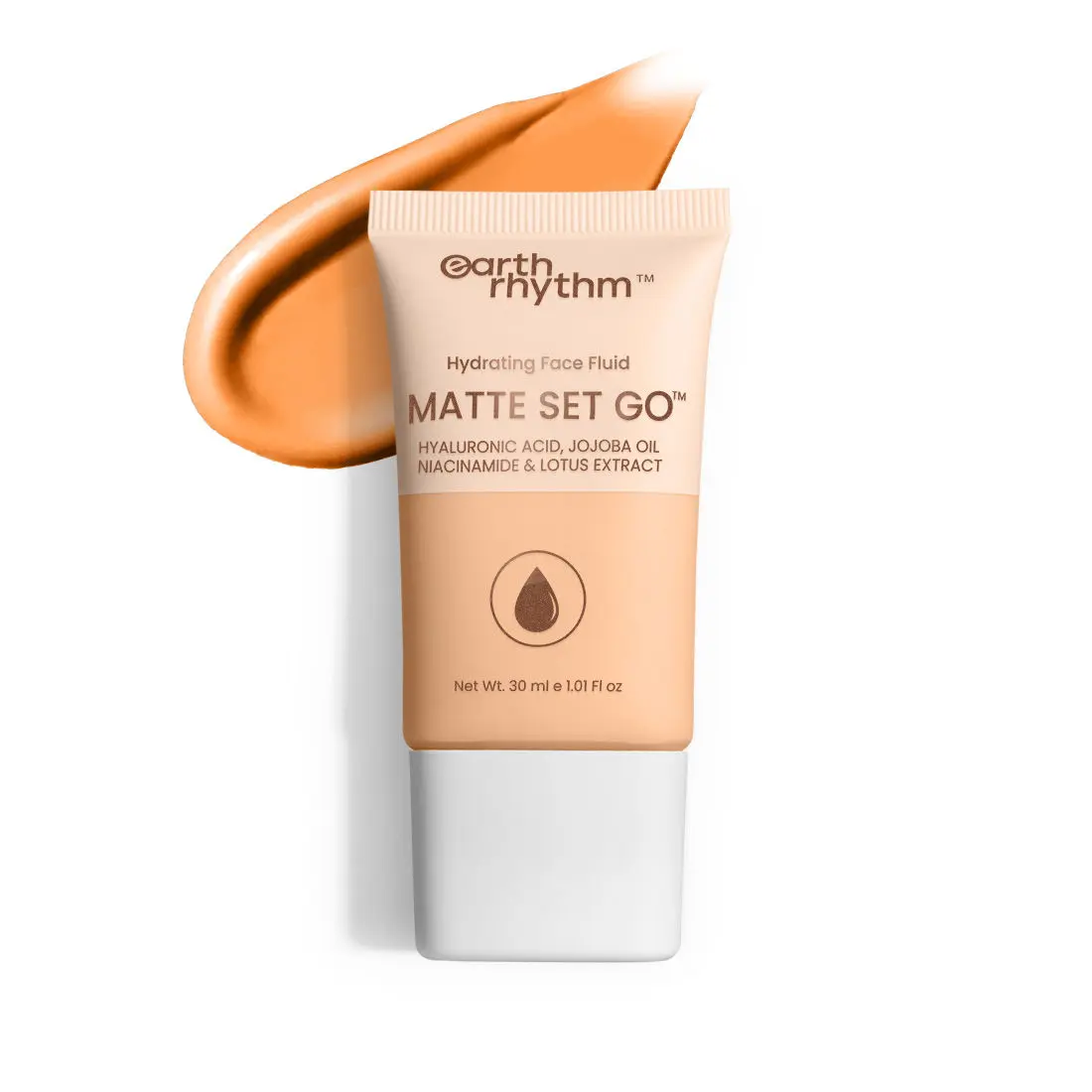 Earth Rhythm Hydrating Matte Set Go Face Fluid Foundation | SPF 30, PA++++ - CULT CARAMEL