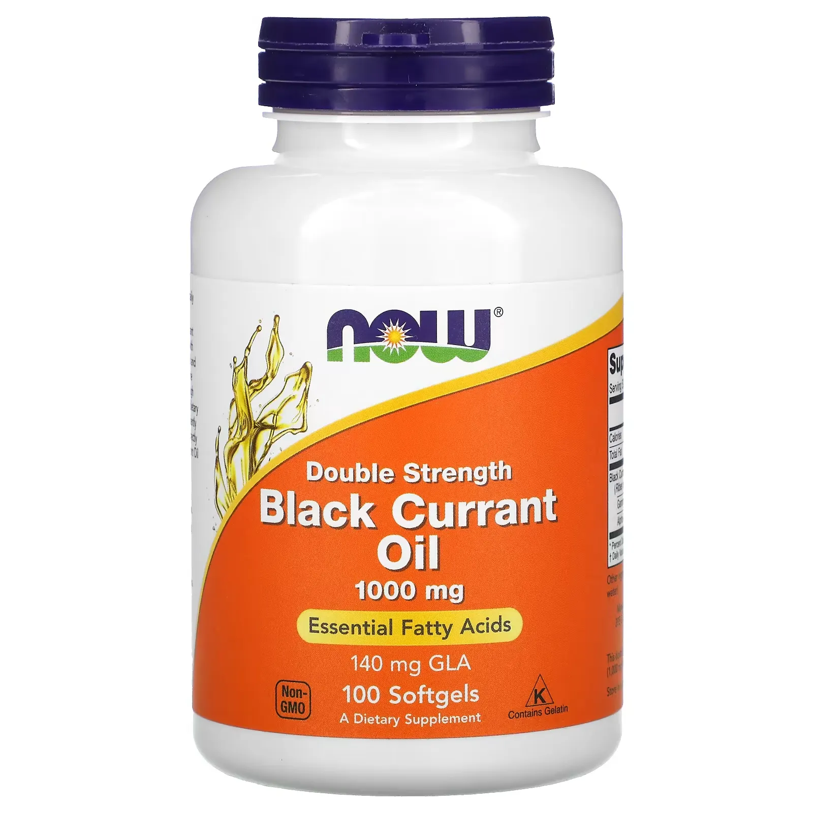 Black Currant Oil, 1,000 mg, 100 Softgels