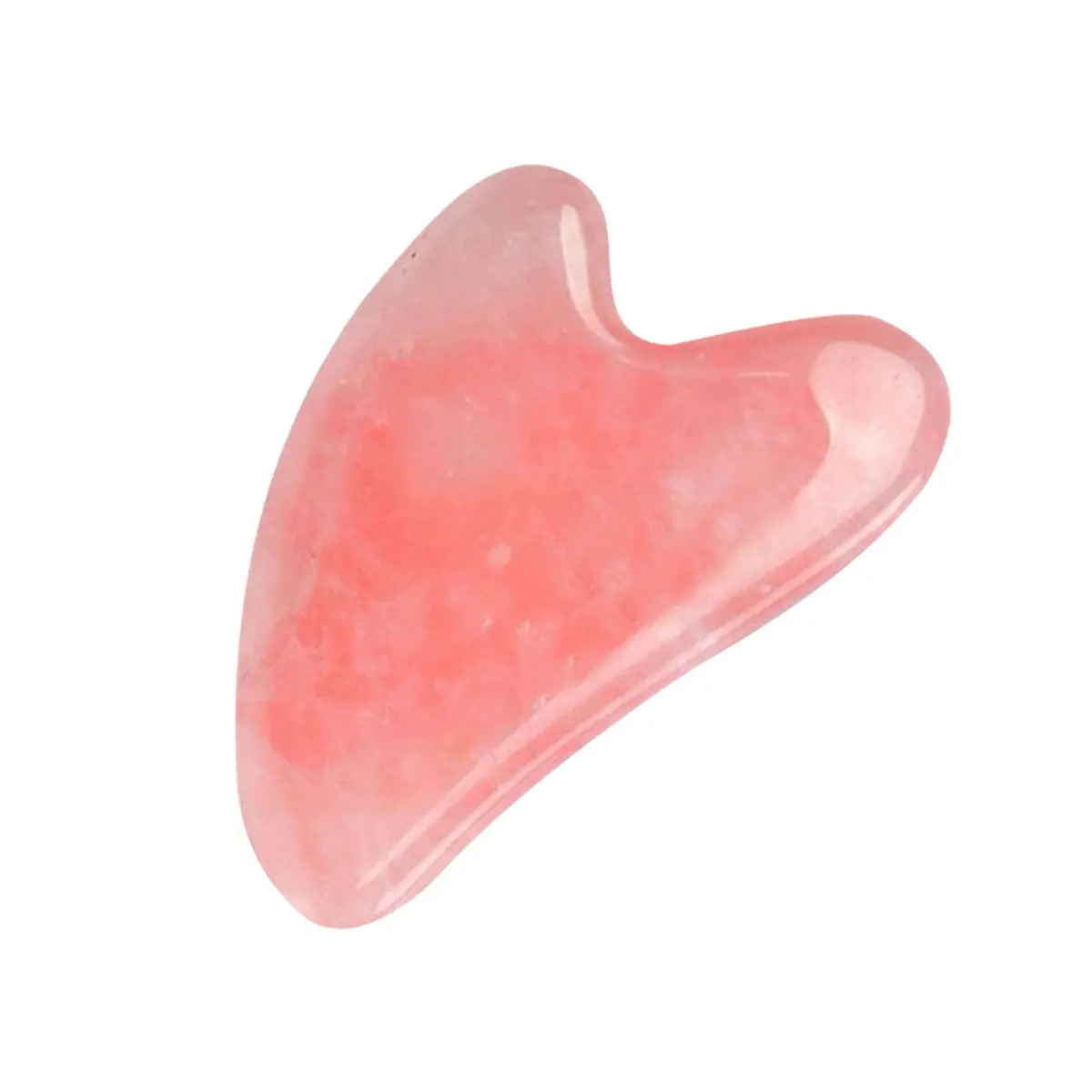 Love Earth Rose Quartz Gua Sha Face Shaping Tool With Rose Quartz Crystal For Lift & Firm Skin, Reduces Lines & Dark Circles