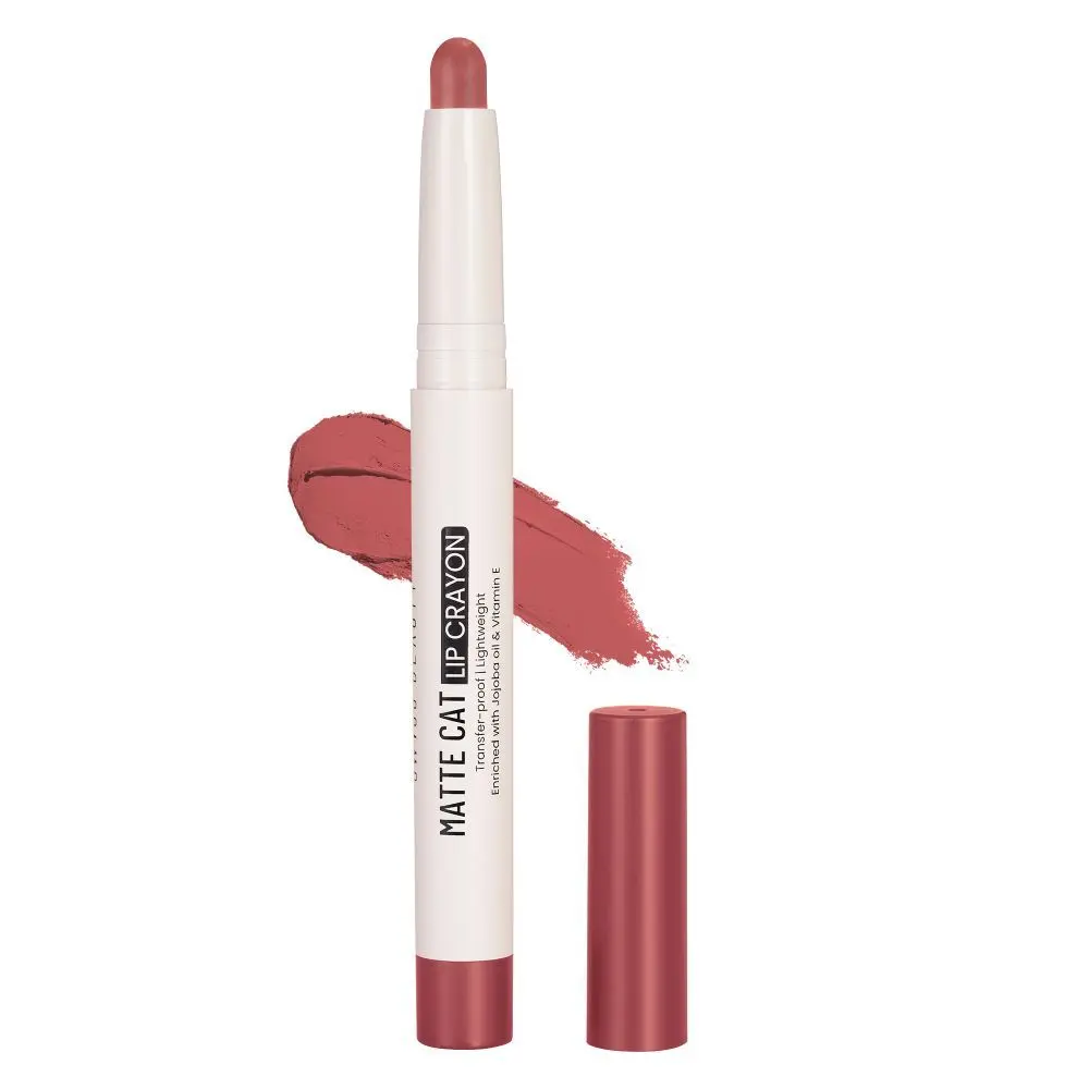 Swiss Beauty Non-Transfer Matte Cat Lip Crayon | Water-Resistant | Long-Lasting 8 Hours Stay | Retractable Lip Crayon |Lighweight|Shade 10 Fusion 1.5 gm