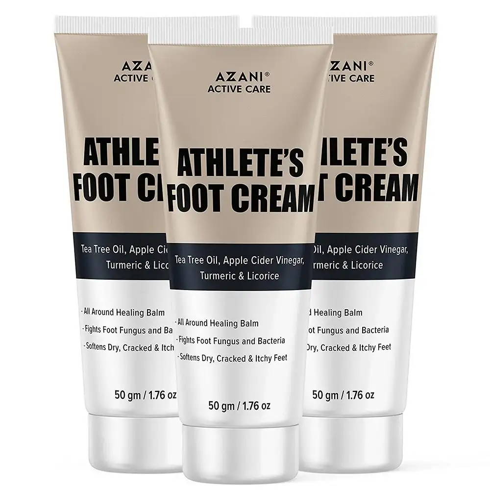 Azani Active Care Athlete's Foot Cream,  50 g  Anti-Fungal & Anti-Itch Treatment Pack of 3