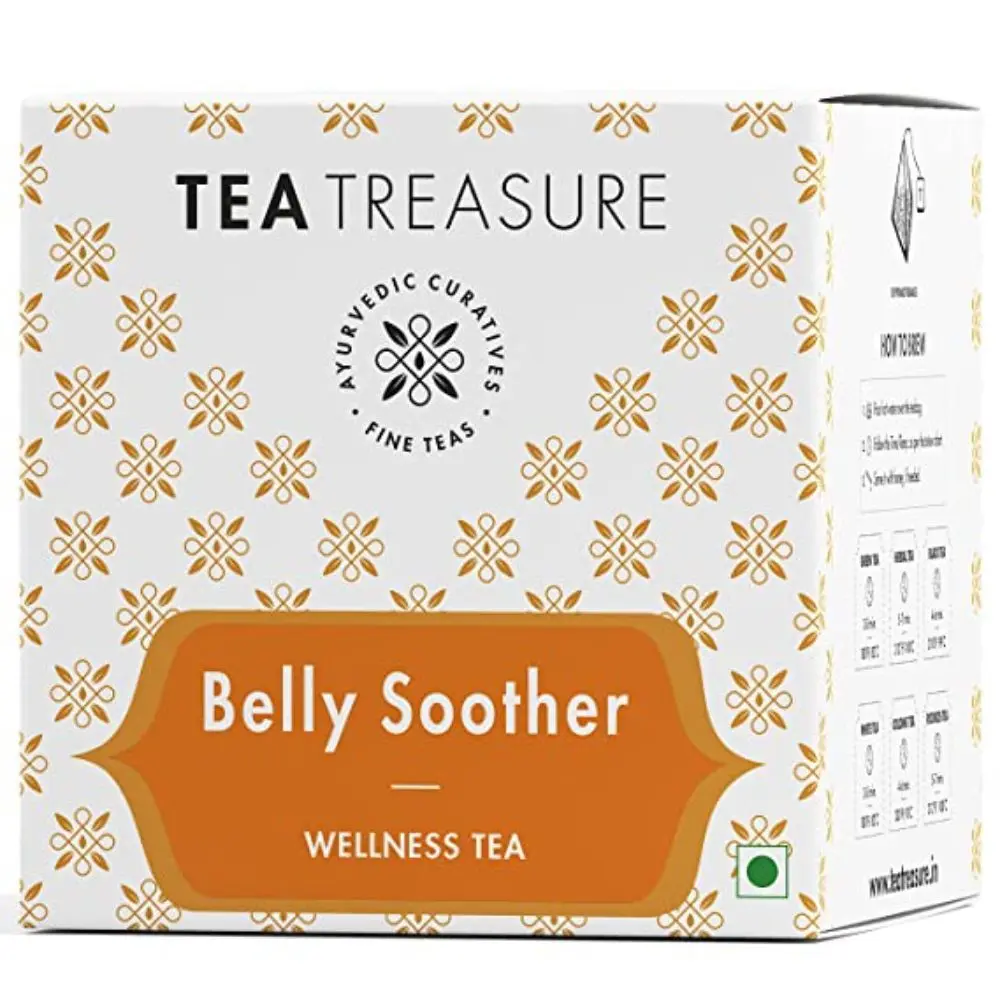 Tea Treasure Belly Soother Tea -10 Pyramid Tea Bags