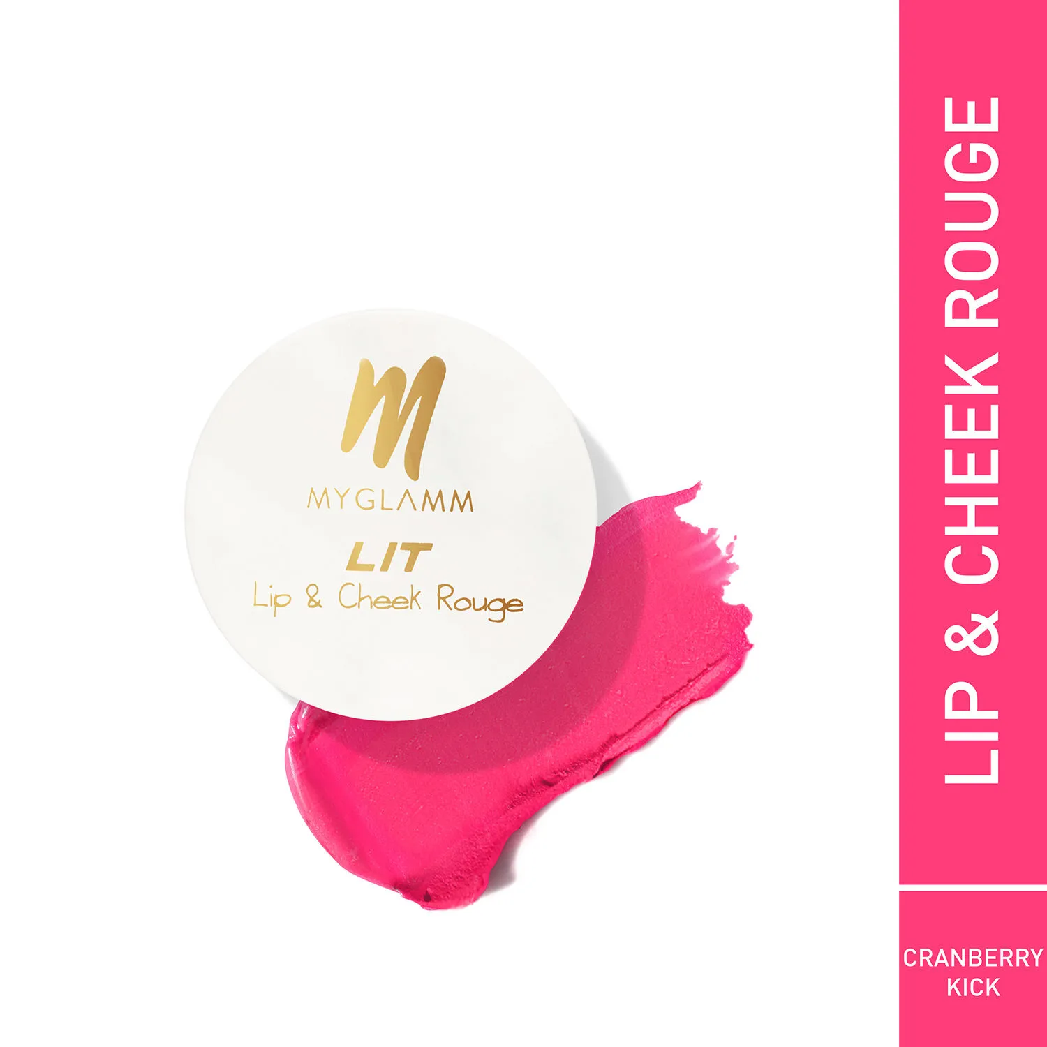 MyGlamm Lit Lip And Cheek Rouge - Cranberry Kick