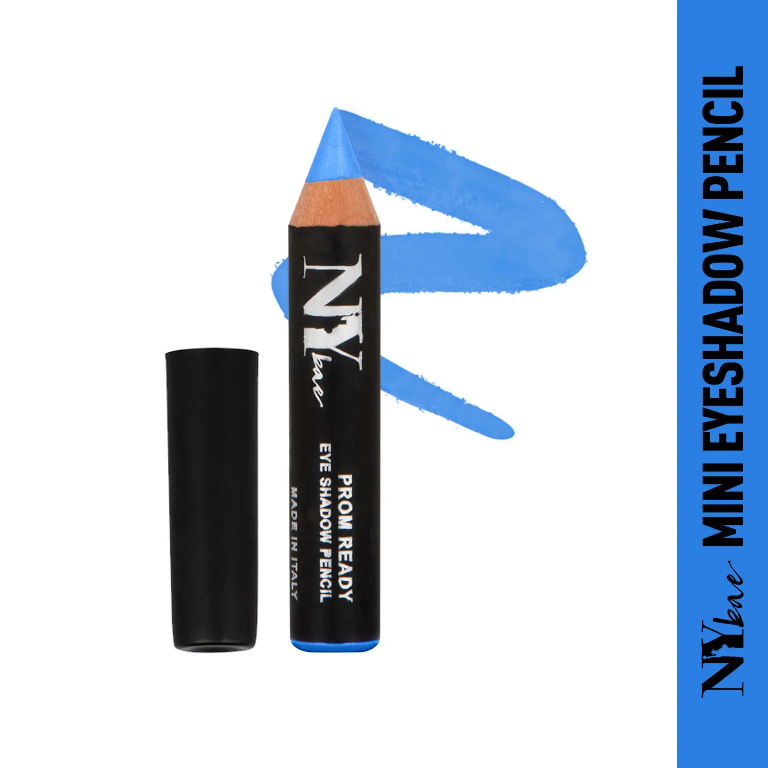 NY Bae Prom Ready - Low V Neck 10 (1.5 g) | Mini Eyeshadow Pencil | Blue | Glitter Finish | Enriched With Coconut Oil | Highly Pigmented | Lightweight | Lasts Upto 8 Hours | Easily Blendable | Cruelty Free