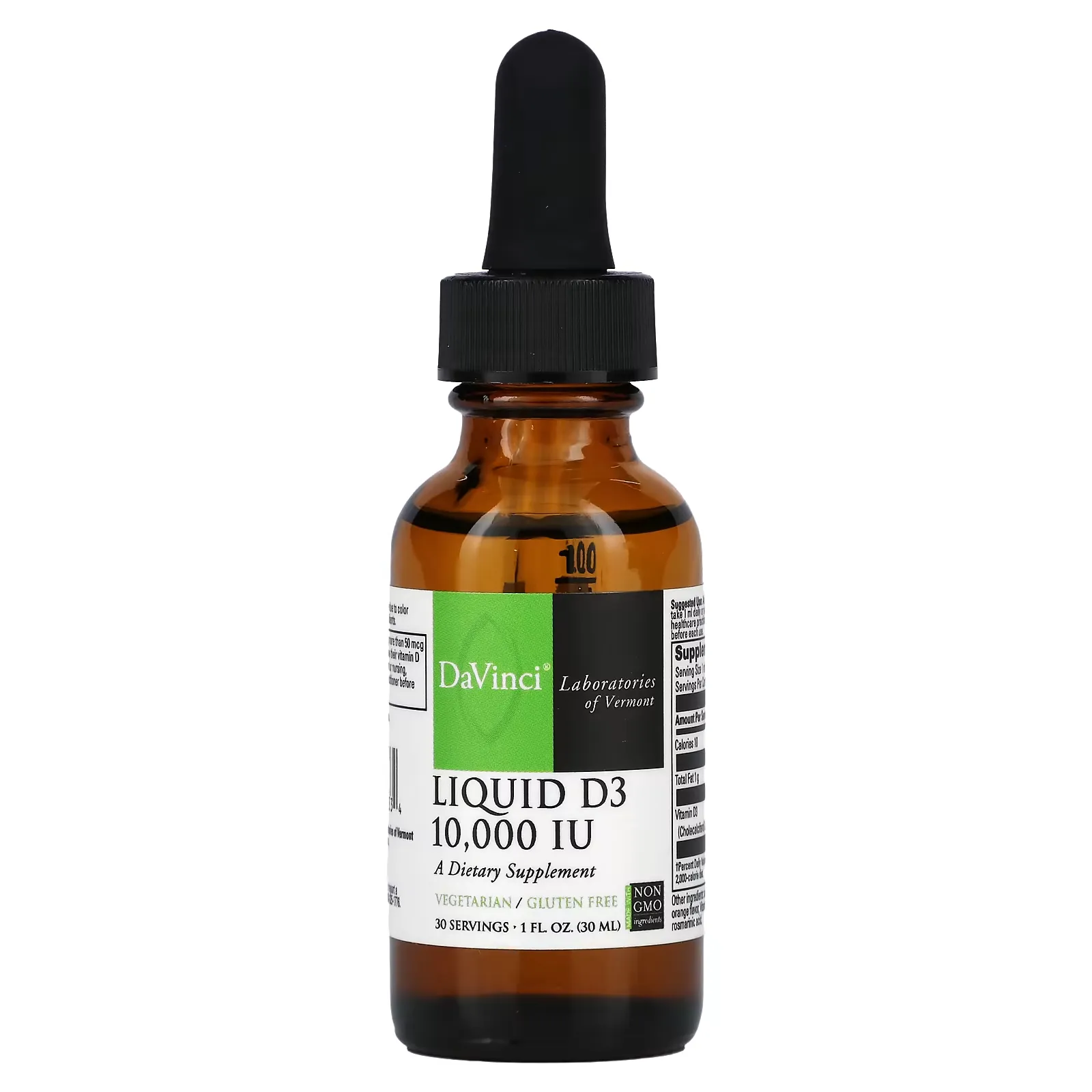 Liquid D3, 10,000 IU, 1 fl oz (30 ml)