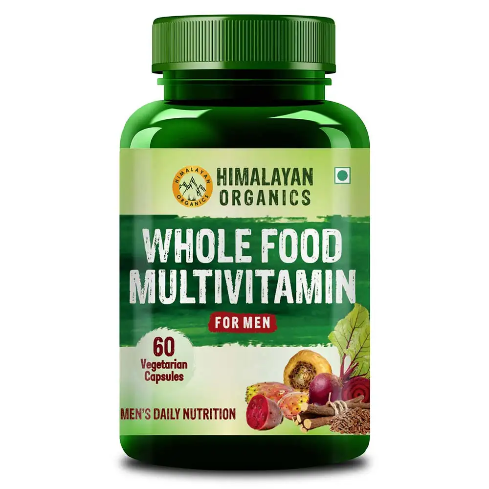 Himalayan Organics Whole Food Multivitamin for Men,  60 capsules  Natural