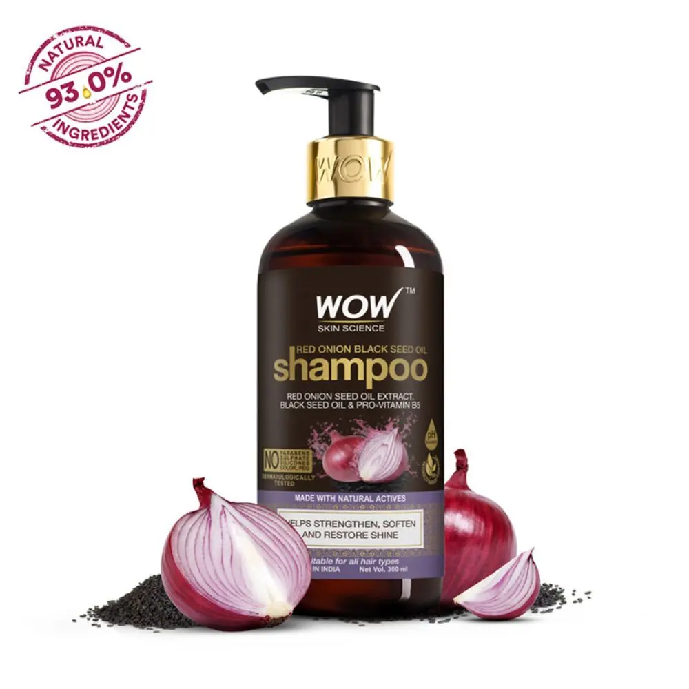 WOW Skin Science Red Onion Black Seed Oil Shampoo (500 ml)