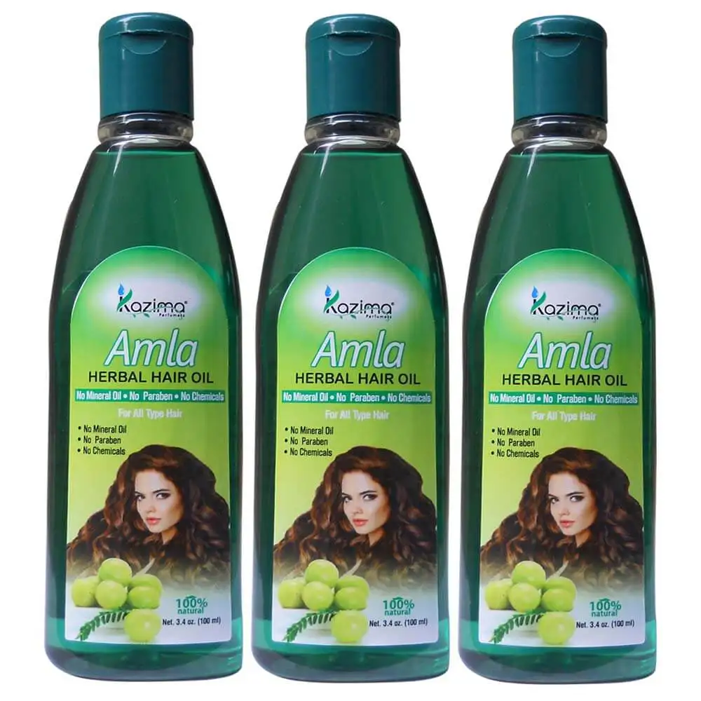 Kazima Amla Herbal Hair Oil,  100 ml  All Hair Type (Pack of 3)