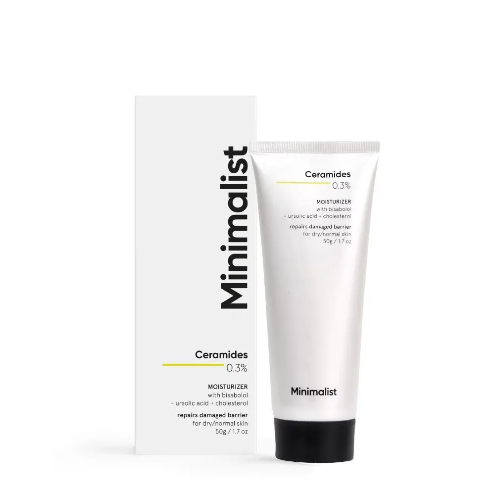 Minimalist 0.3% Ceramides Barrier Repair Moisturizing Cream With Bisabolol for Dry Skin