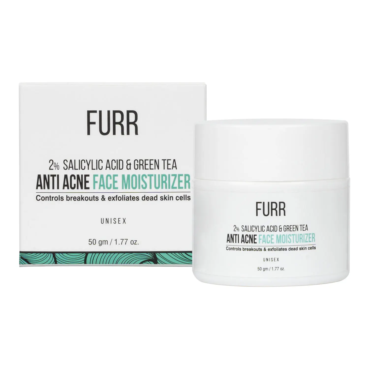 FURR 2% Salicylic Acid & Green Tea Anti Acne Face Moisturizer