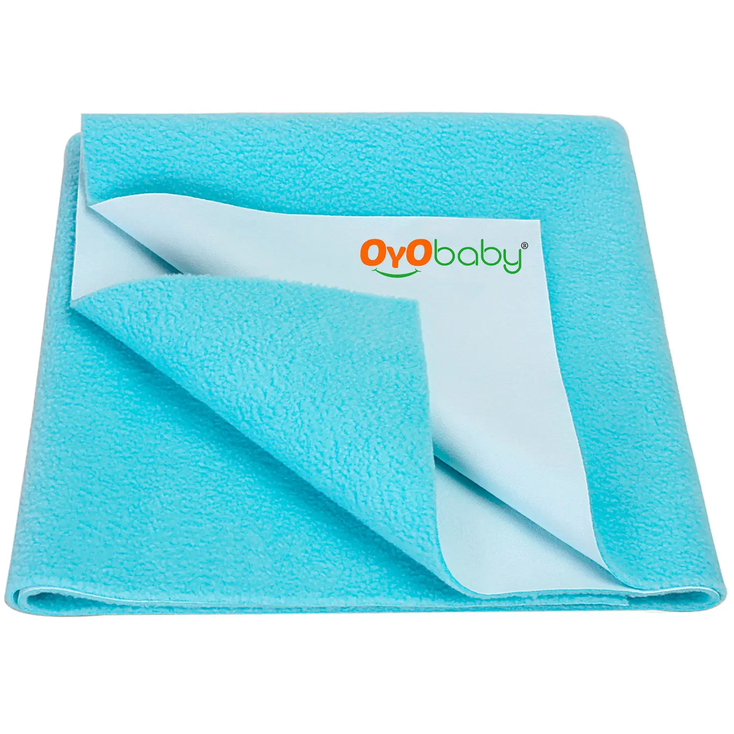 OYO Baby Waterproof Bed Protector Baby Dry Sheet, Large, Sea Blue (140 cm x 100 cm)