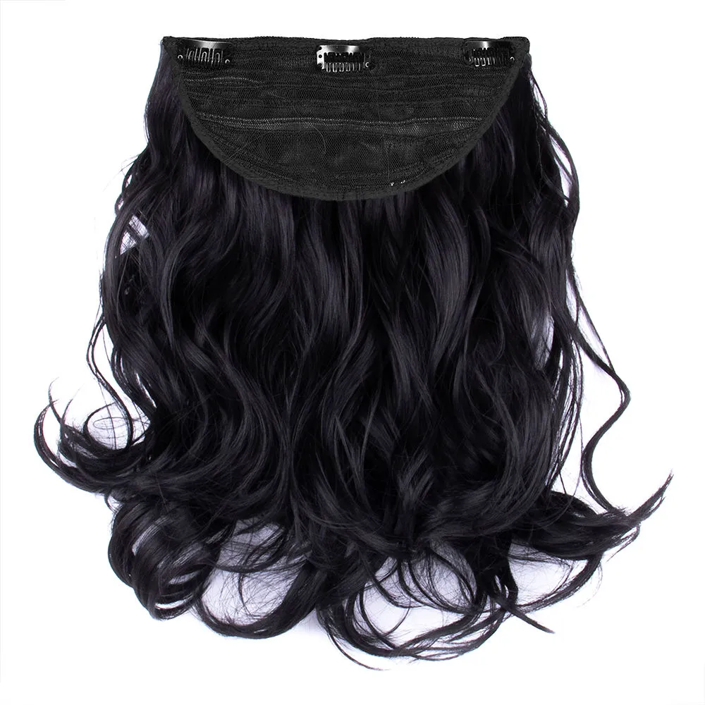 Streak Street Clip-In 18 Full-Wavy Jet Black Hair Extensions