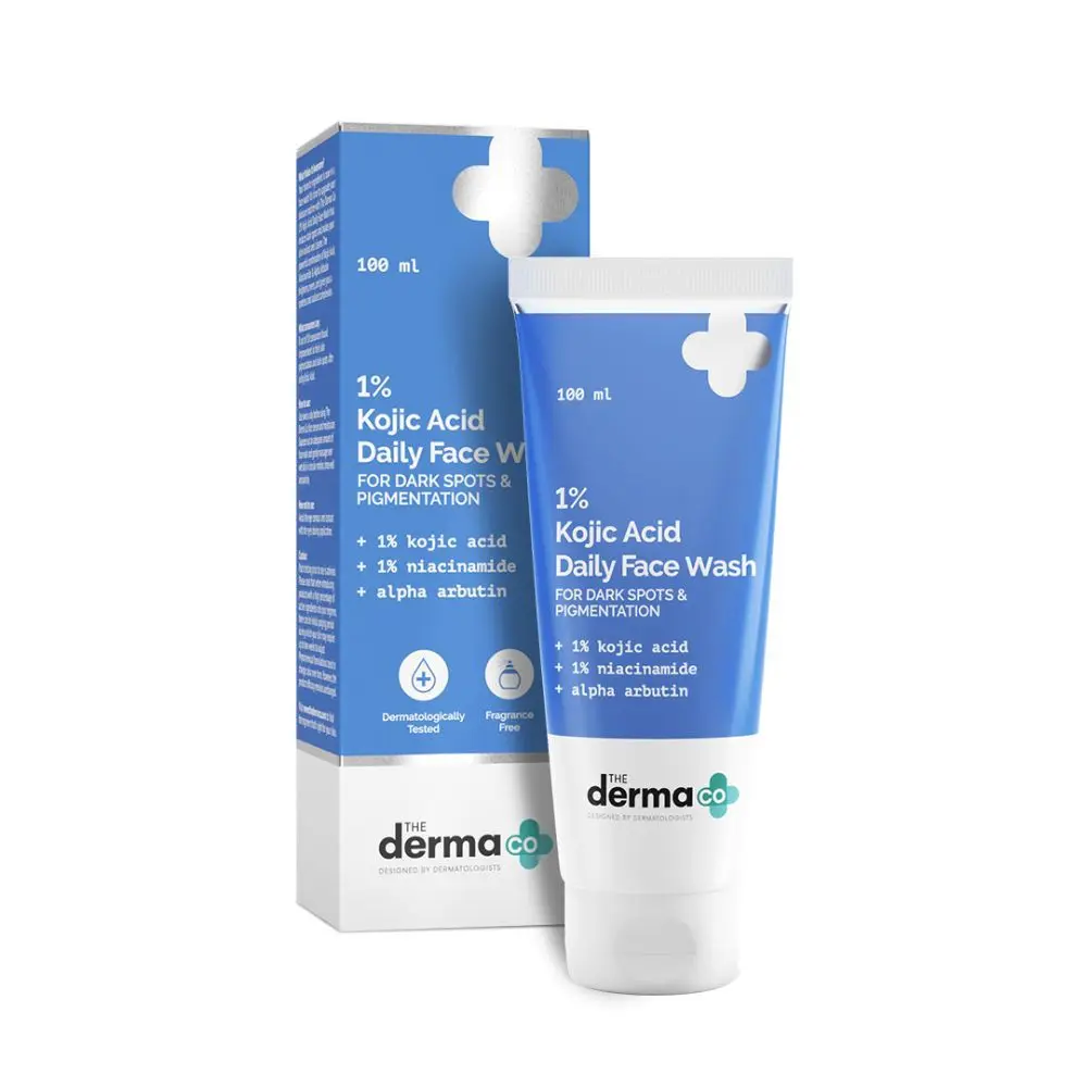 The Derma co.1% Kojic Acid Face Wash with Niacinamide & Alpha Arbutin For Dark Spots & Pigmentation (100 ml)