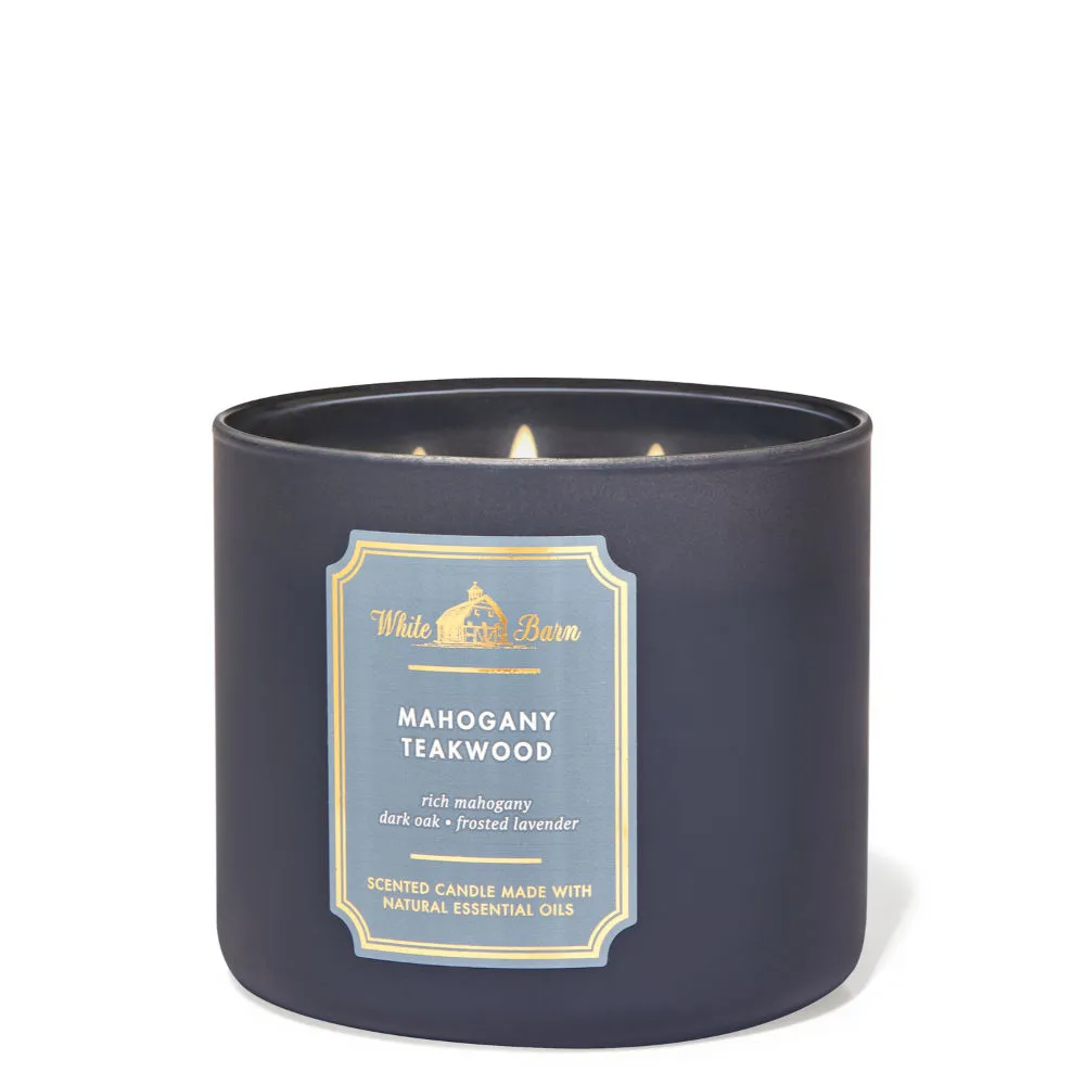 Bath & Body Works Mahogany Teakwood 3-Wick Candle