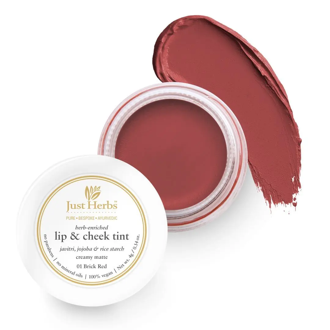 Just Herbs Lip and Cheek Tint -01 Brick Red