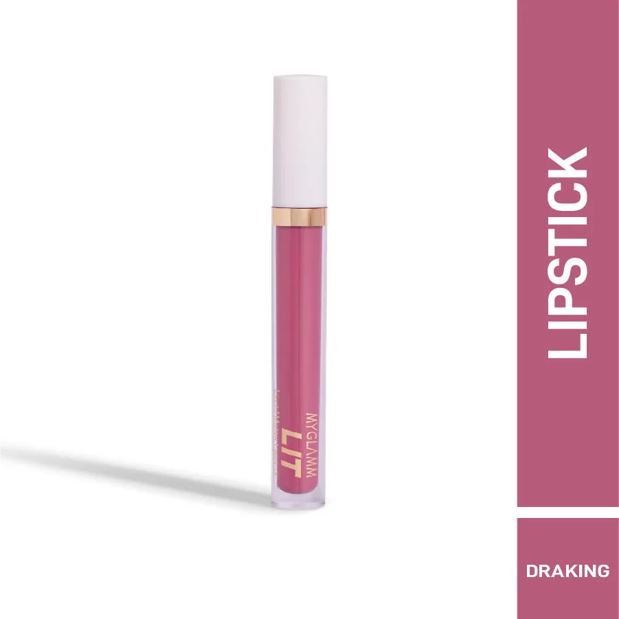 MyGlamm Lit Liquid Matte Lipstick-Draking